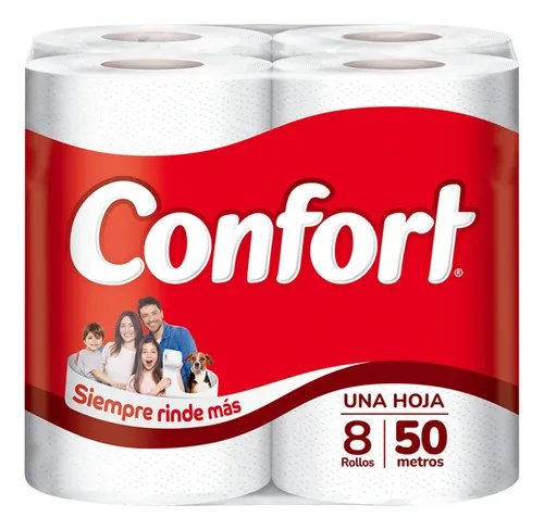 PAPEL HIGIENICO CONFORT 50MT4X8