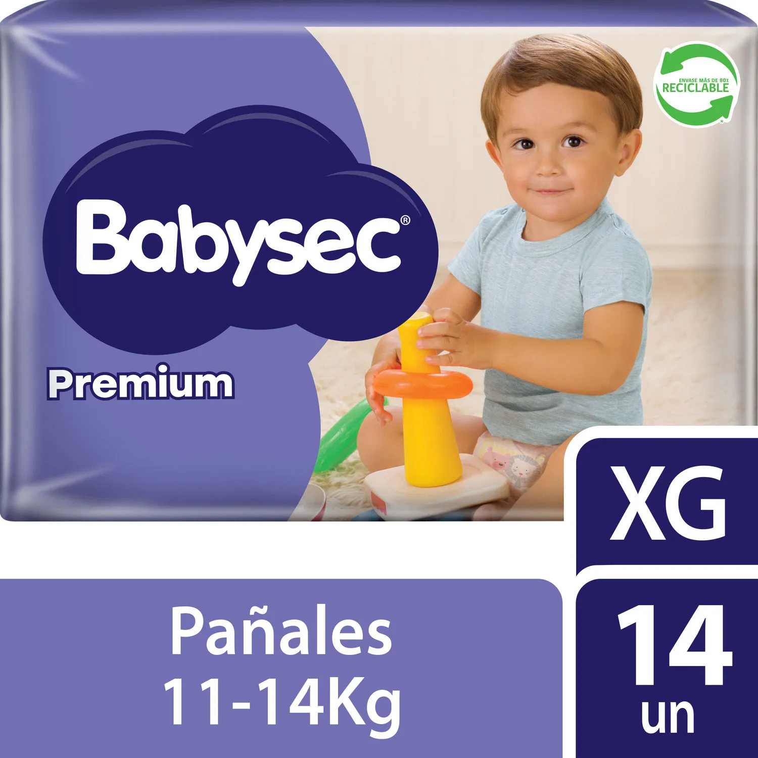 PAÑAL BABYSEC PREMIUM (XG) X14
