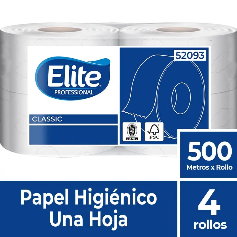 PAPEL HIGIENICO ELITE 500MTX4