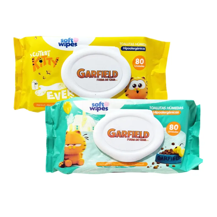 TOALLA HUMEDAS GARFIELD 80UND